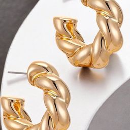 fabula Contemporary Half Hoop Earrings-25