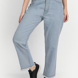 CORSICA Women Straight Fit High-Rise Light Fade Jeans-image-33