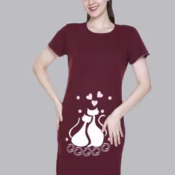 BAESD Graphic Printed A-Line Dress-image-39
