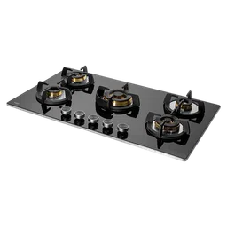 KAFF Bellini Tempered Glass Top 5 Burner Automatic Electric Hob (Flame Failure Device, Black)-image-17