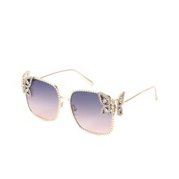 SALTY Women Purple Luxury Butterfly Square Sunglasses with UV Protected Lens SG0022-G-PL-image-0