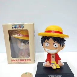 AUGEN Yellow & White Monkey D Luffy Figure Bobblehead-28