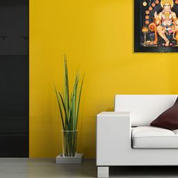 Chaque Decor Black & Gold-Toned Lord Hanuman Wooden Religious Wall Art-image-14