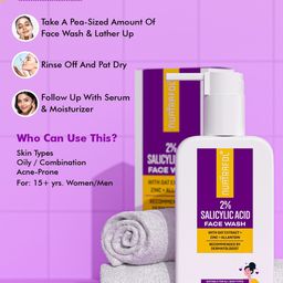 NUATRAFOL Salicylic Acid Face Wash With Oat Extract - 150 ml image 2