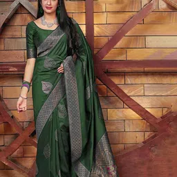 AMRUTKALA SAREES Woven Design Zari Banarasi Saree-picture-17