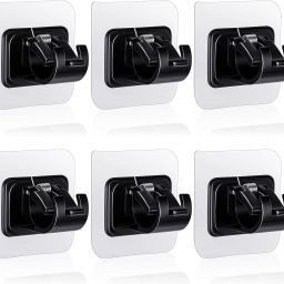 Black Curtain Hooks, Rod Rail Bracket-21