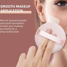Facejewel Set Of 4 Blender Sponge, Soft Egg Shaped Puff With Finger & Round Puff image 5