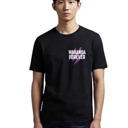 PULP Wakanda Forever Printed Pure Cotton T-shirt-image-34