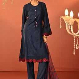 Lakshita Embroidered Tunic With Trouser Co-Ords-image-35