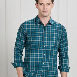 VALEN CLUB Men Premium Tartan Checks Checked Regular Fit Casual Shirt-image-78