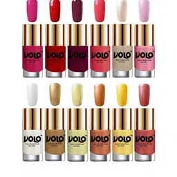 VOLO Set Of 12 Luxury Super Shine Nail Polish - 9.9 ml Each-Combo-No-161-48