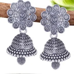 DIVASTRI Peacock Shaped Jhumkas Earrings-image-66