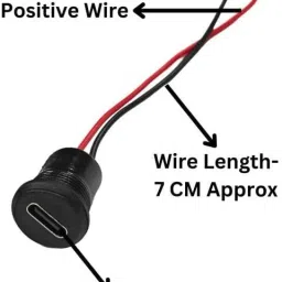 sp electron Type C Female Socket Connector with Wire for PCB Micro USB Port (Pack of 10) Electronic Components Electronic Hobby Kit image 4