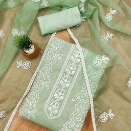 Rangtulika Ethnics Motifs Embroidered Art Silk Unstitched Dress Material-picture-23