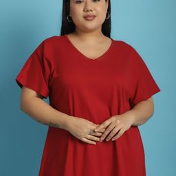 theRebelinme Women V-Neck Kimono Sleeves T-shirt-picture-27