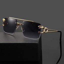 DEXENT COLLECTION Unisex Square Sunglasses UV Protected Lens Lion Black2-65