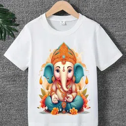 Printcomet Kids Printed Applique T-shirt-picture-44