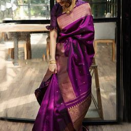Visit Wear Woven Design Zari Pure Silk Banarasi Saree-image-52