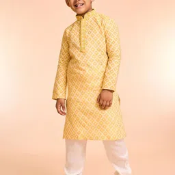 Manyavar Boys Floral Embroidered Kurta with Pyjama-41
