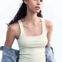 H&M Pointelle Jersey Women TankTop-image-92