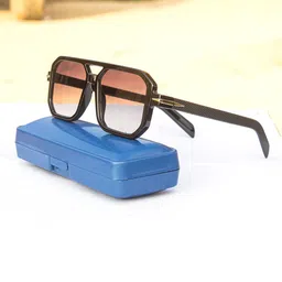 Jiebo Men Black Lens & Black Square Sunglasses with-picture-5