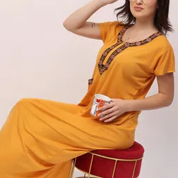 NIGHT KEYS Maxi Nightdress-image-3