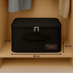 Panchhi Store Black Set of 6 Regular Drawer Organiser image 2