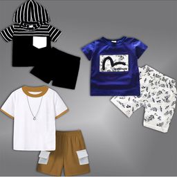 BAESD Kids Pack Of 3 Round Neck T-shirt With Shorts-60