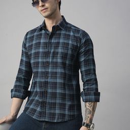 TRYBUY.IN Men Standard Buffalo Checks Opaque Checked Casual Shirt-image-99