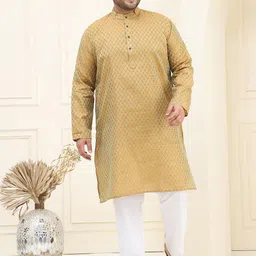 SOJANYA PLUS Men Regular Kurta with Pyjamas image 1