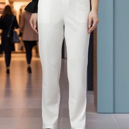 Presence Women Linen Relaxed High-Rise Regular Fit Trousers-image-13