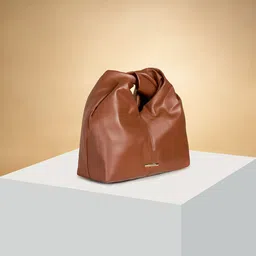 Forever Glam by Pantaloons PU Structured Shoulder Bag with Bow Detail-13