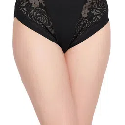 DressBerry Lace Mid Waist Hipster Brief PN3541P13-Black-picture-29