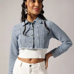 Belliskey Women Crop Denim Jacket with Embroidered-picture-11
