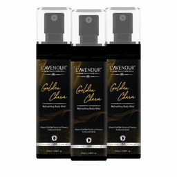 L'AVENOUR Set Of 3 Golden Charm Refreshing Long Lasting Body Mist Spray - 100 ml Each-4