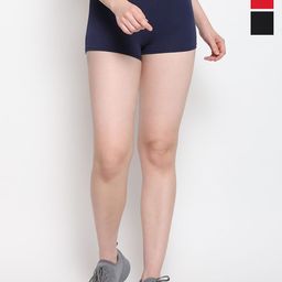 Outflits Women Pack Of 3 Slim Fit Shorts-image-60