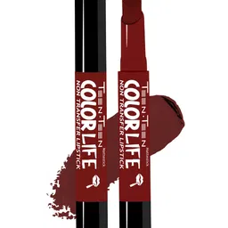 TEEN TEEN COSMETICS Color Life Non Transfer Lipstick With Primer - 2 g - Rust Red 14 image 3