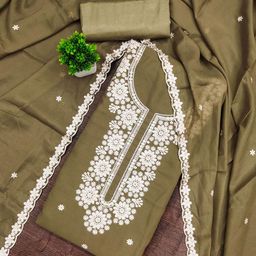 MANVAA Floral Embroidered Unstitched Dress Material-picture-16