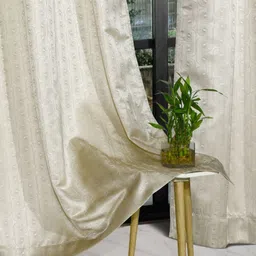 ROSARA HOME Unisex Beige Curtains and Sheers-image-74