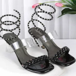 Metro Women Embellished Block Gladiators-55