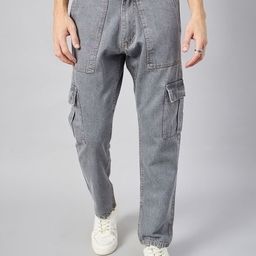 STUDIO NEXX Men Loose Relaxed Fit Heavy Fade Jeans-image-46