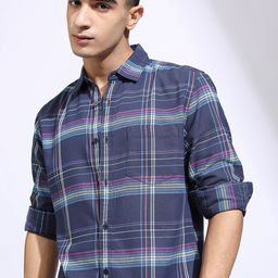 HIGHLANDER Men Opaque Checked Casual Shirt-picture-13