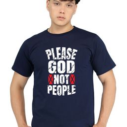 BRAWNY BATTLER Typography Printed Round-Neck Pure Cotton T-shirt-image-9