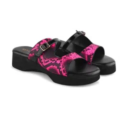 REVIT Textured Comfort Sandals with Buckles-image-81