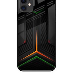 QRIOH Geometric Printed iPhone 12 Back Case Mobile Accessories-image-96