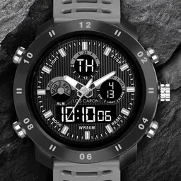 LOIS CARON Men Dial & Textured Straps Analogue and Digital Watch LCDA8011-image-40