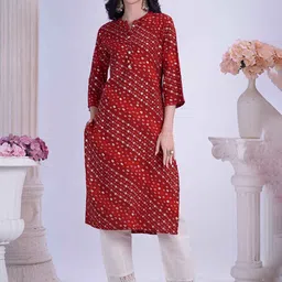 Anouk Women Bandhani Printed Mirror Work Kurta-picture-25