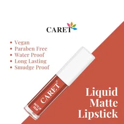 CARET ORGANIC Set Of 3 Super-Pigmented Liquid Matte Lipsticks - 6 ml Each - 6 - 3 - 2 image 4