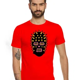 Tantra Men Graphic Printed Round Neck Cotton T-shirt-picture-2