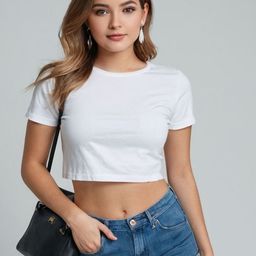 DressBerry Women Solid Crop T-shirt-image-41
